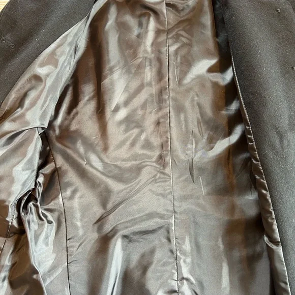 Talbots wool blazer black size 8P gold buttons - Picture 8 of 10